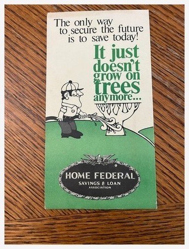 Home Federal Savings & Loan Pamphlet 1960s Advertising Southern California