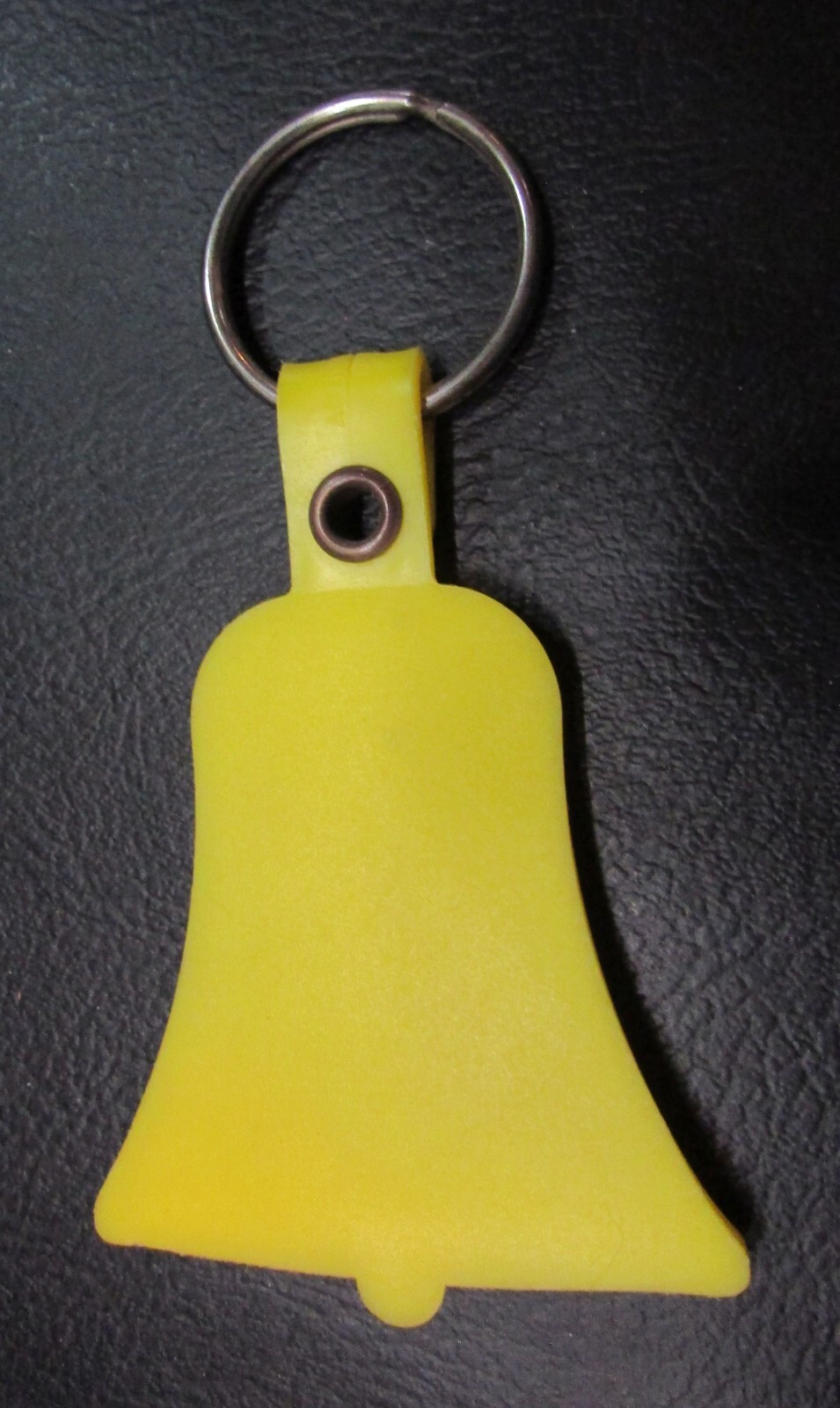Vintage 1980’s Bell Savings and Loan Association Yellow Plastic Key Ring Fob