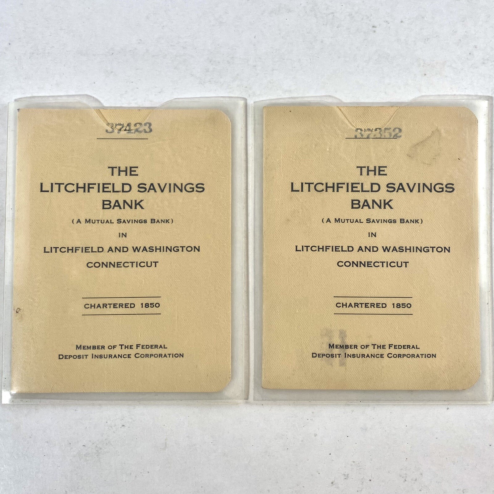 The Litchfield Savings Bank Vintage 1960’s Deposit Receipt Books Lot Connecticut