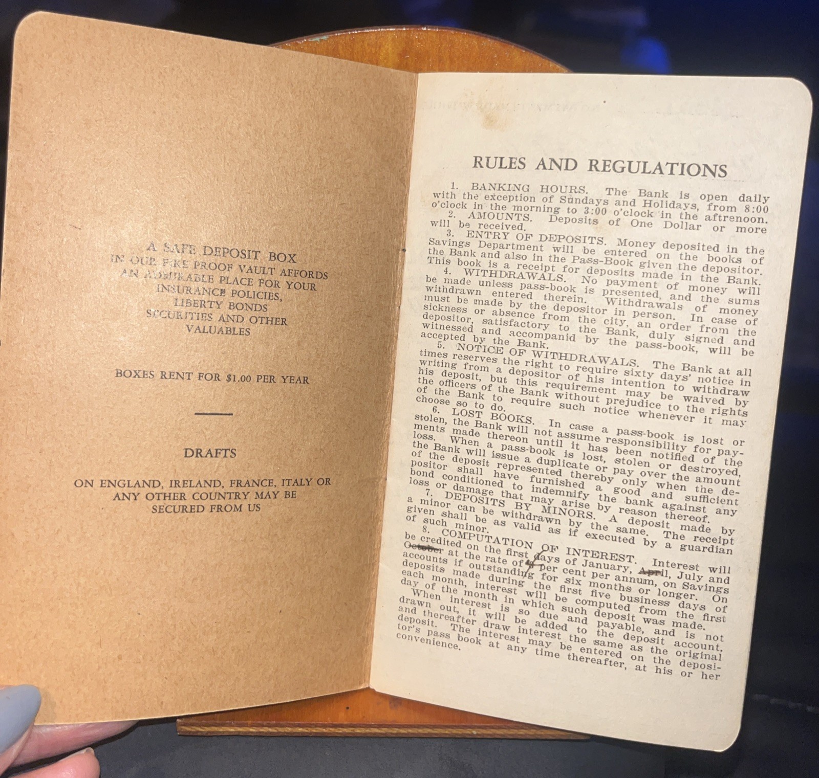 Vintage 1920s-1960s The Farmers Bank of Mifflinburg, PA Savings Book