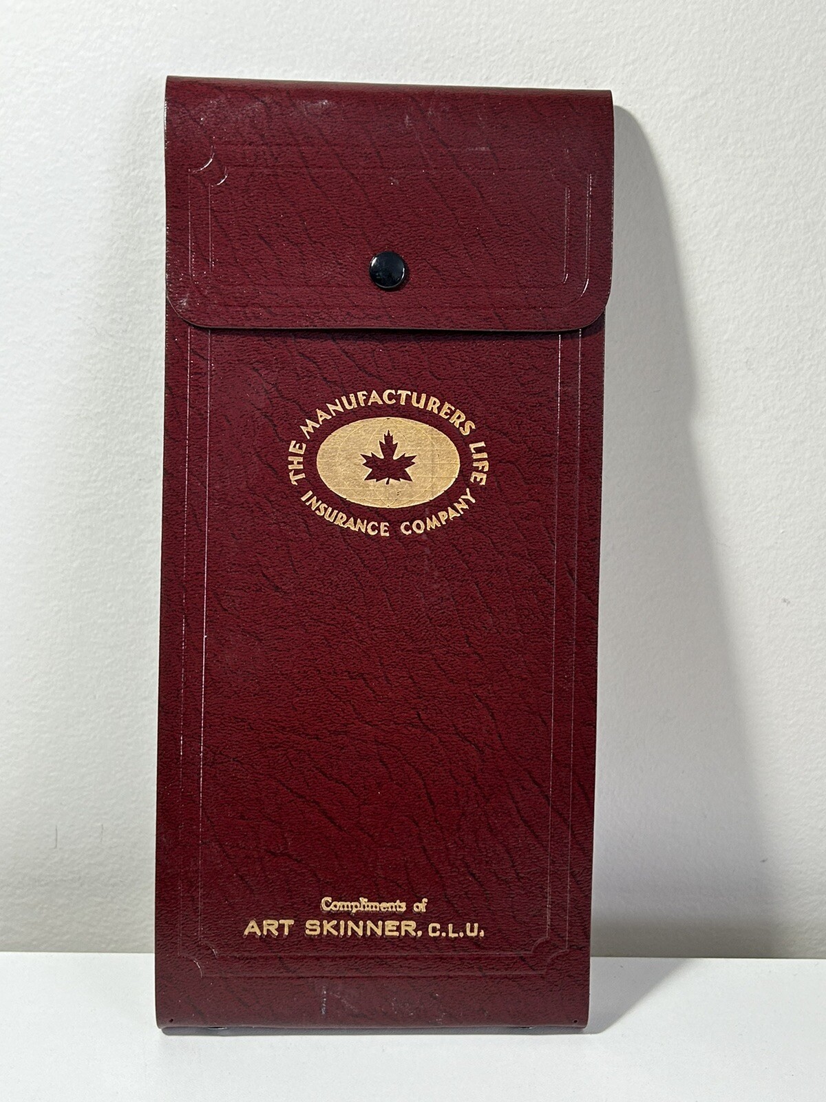 Vintage Insurance Portfolio Manufacturers Life Agent 8 Plastic Sleeves Canada
