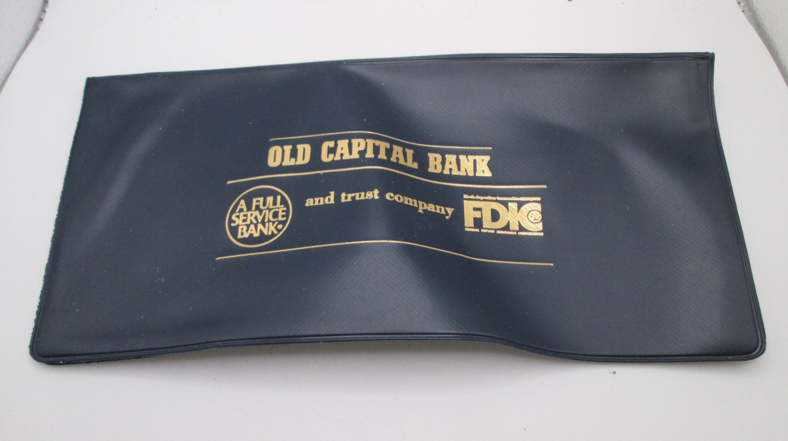 OLD CAPITAL BANK & TRUST Co, Corydon IN Plastic/Vinyl Money/Receipt Folio w/Pock