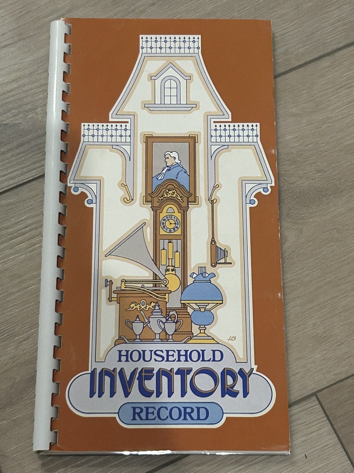 VTG 1981 Current Inc. Household Inventory Record Spiral Book With Photo Pockets
