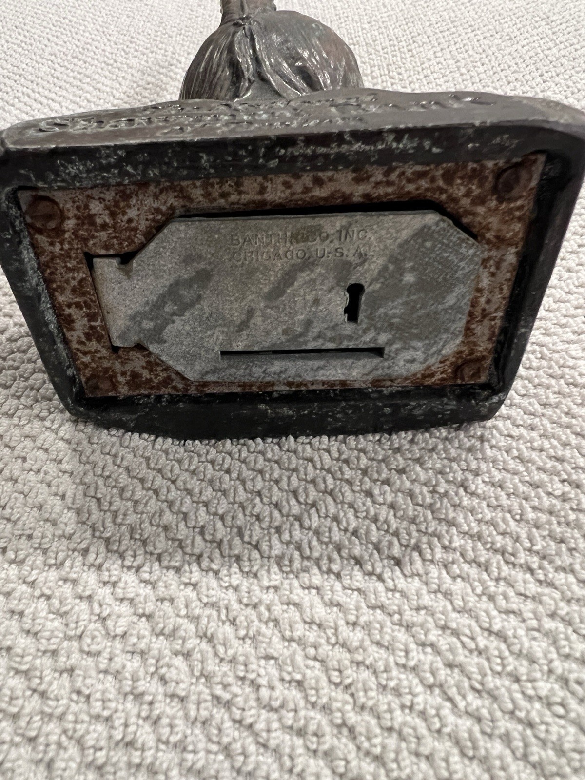 RARE VINTAGE SHAWMUT BANK OF BOSTON INDIAN HEAD COIN BANK