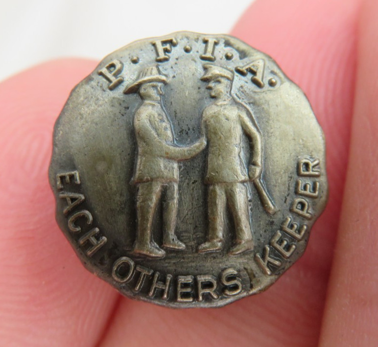 PFIA Police & Firemen’s Insurance Association Each Others Keeper Lapel Pin
