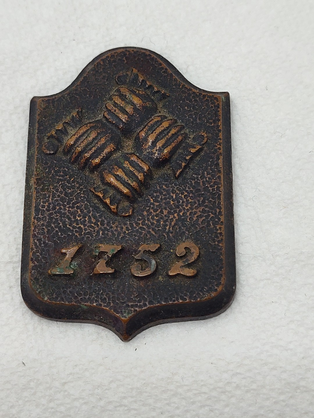 Vintage Philadelphia Contributionship Fire Insurance Logo Paperweight