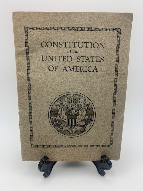 Vintage 1930s United States Constitution Booklet Prudential Insurance Promotion