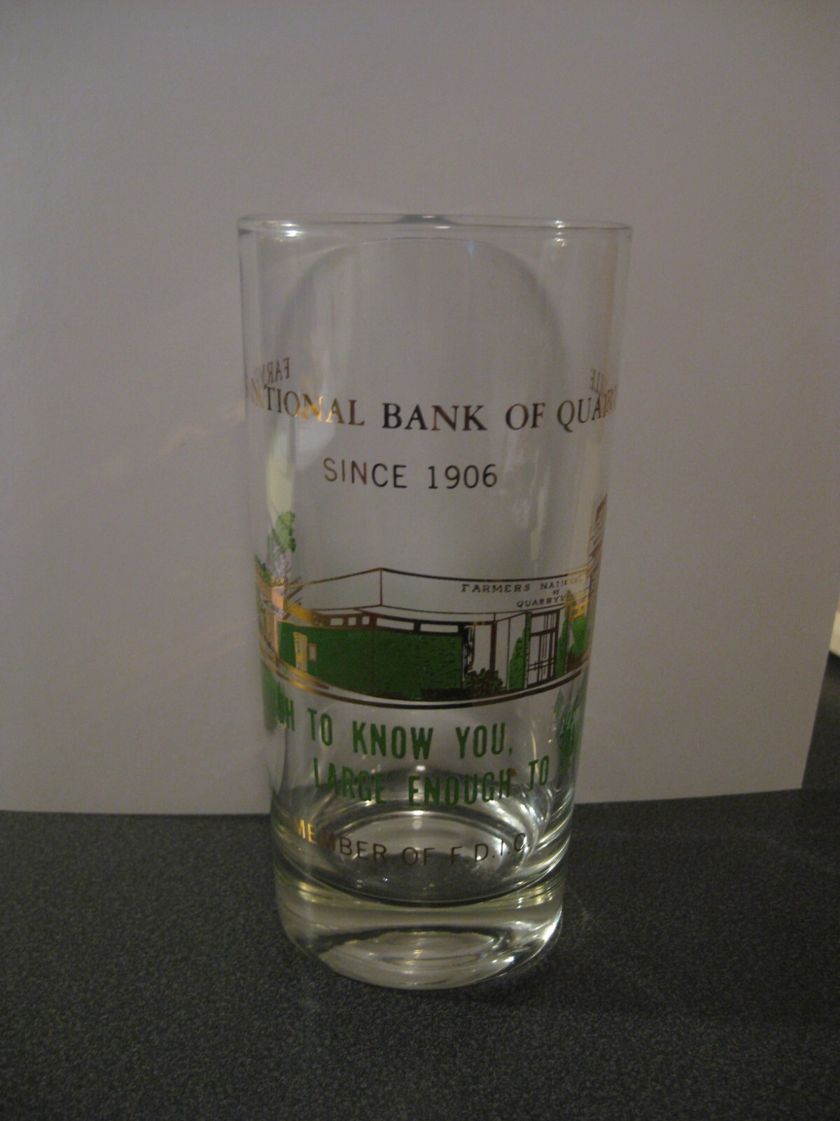 Farmers National Bank of Quarryville 5 1/2″ Drinking Glass
