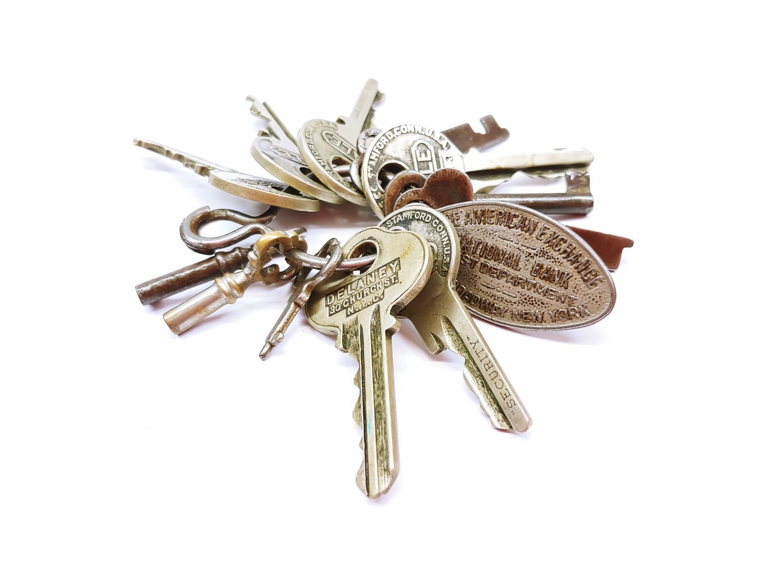 As Found The American Exchange National Bank Trust Dept. Brdwy NYC W/ Yale Keys
