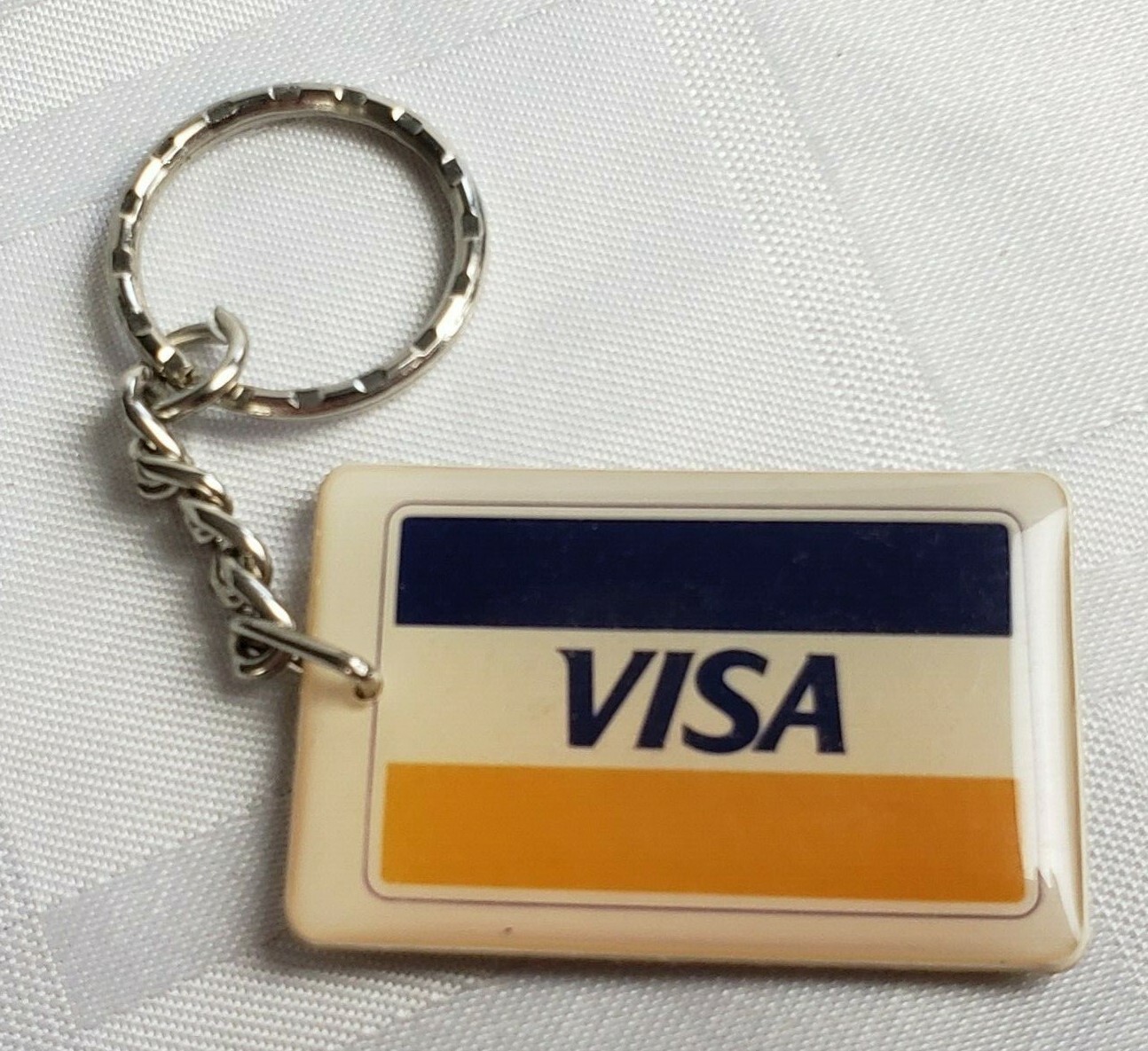 1970’S VISA BANKING ADVERTISING KEYCHAIN ORIGINAL VINTAGE RETRO AD PLASTIC WEAR