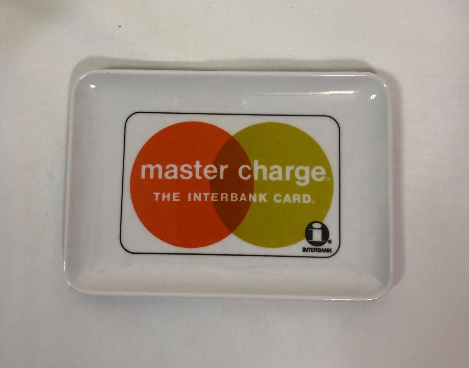 Vintage Mastercard Credit Card Honored Here Plastic Tray