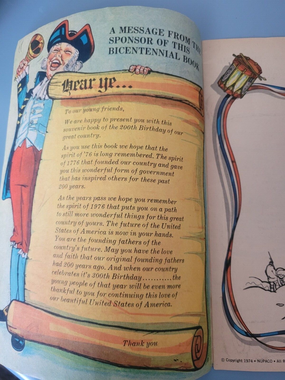 1974 Dade Federal Savings Bicentennial Coloring Book