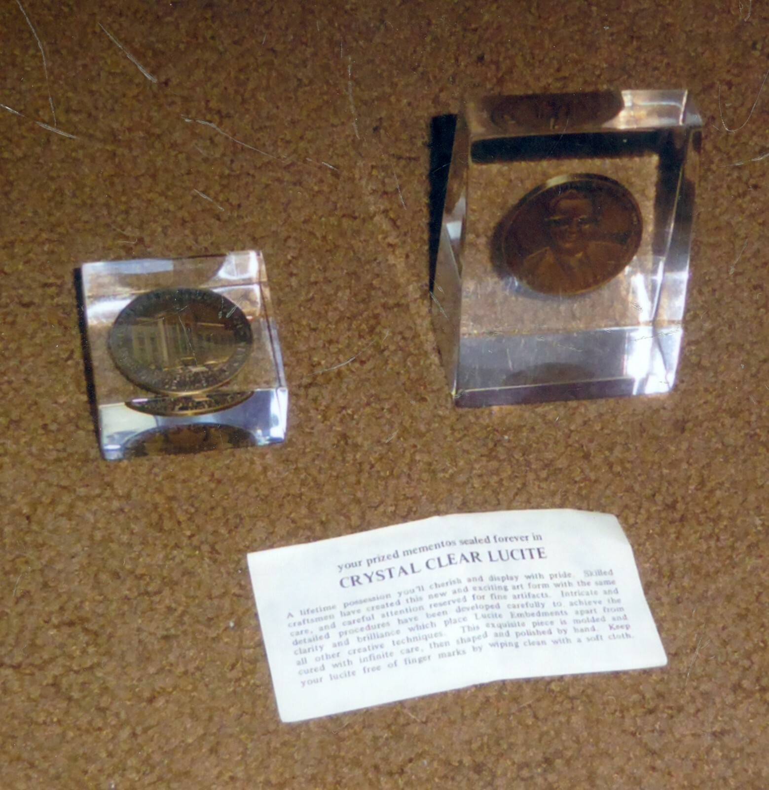 2 1973-1975 Peoples Life insurance Co. Awards, Washington DC & Toronto, Canada