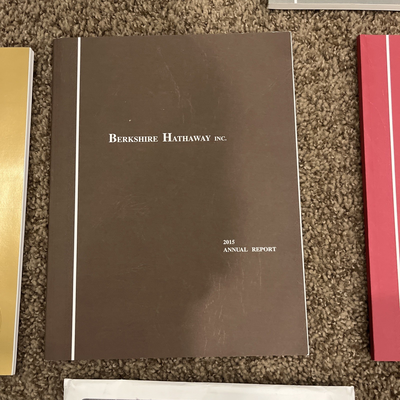 Lot 6 Berkshire Hathaway Annual Reports, Original Inserts Buffett 2013-2018