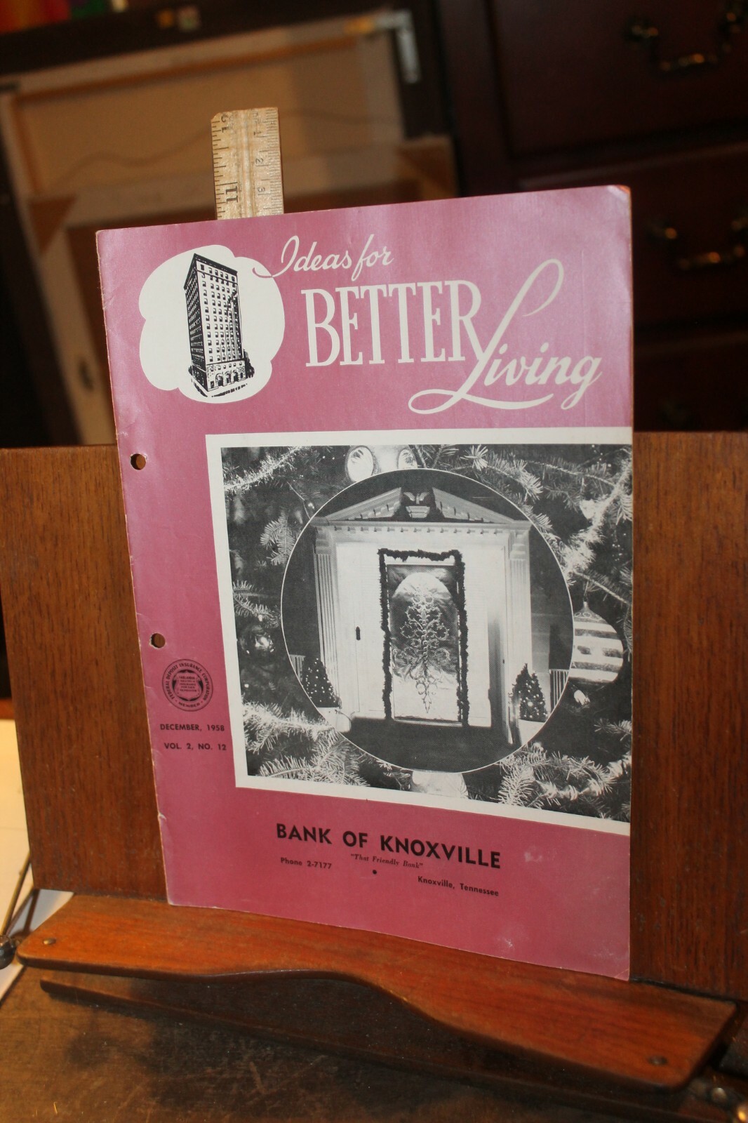 Vintage Bank of Knoxville Magazine Ideas For Better Living December 1958