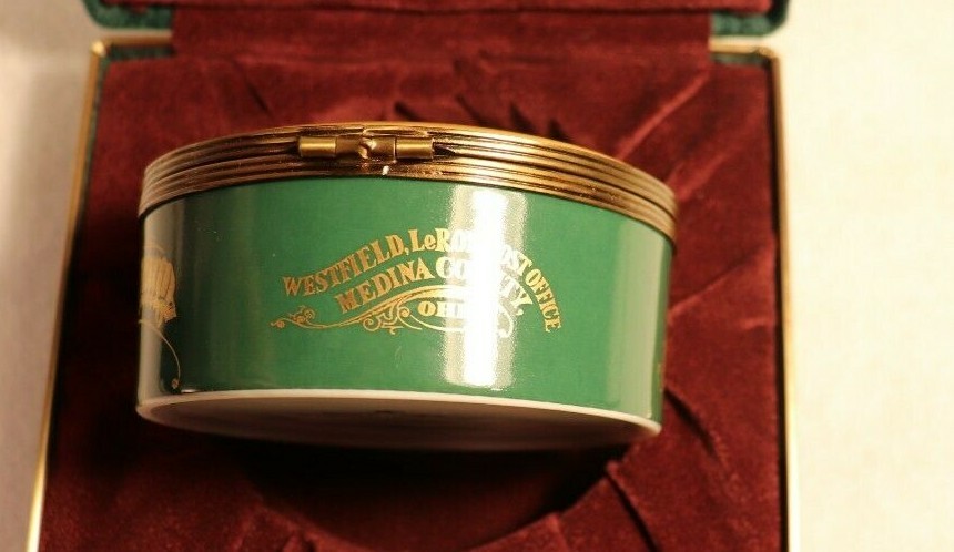 OHIO FARMERS INSURANCE CO LIMOGES POWDER BOX 1848-1998 LIMITED EDITION 586/2500