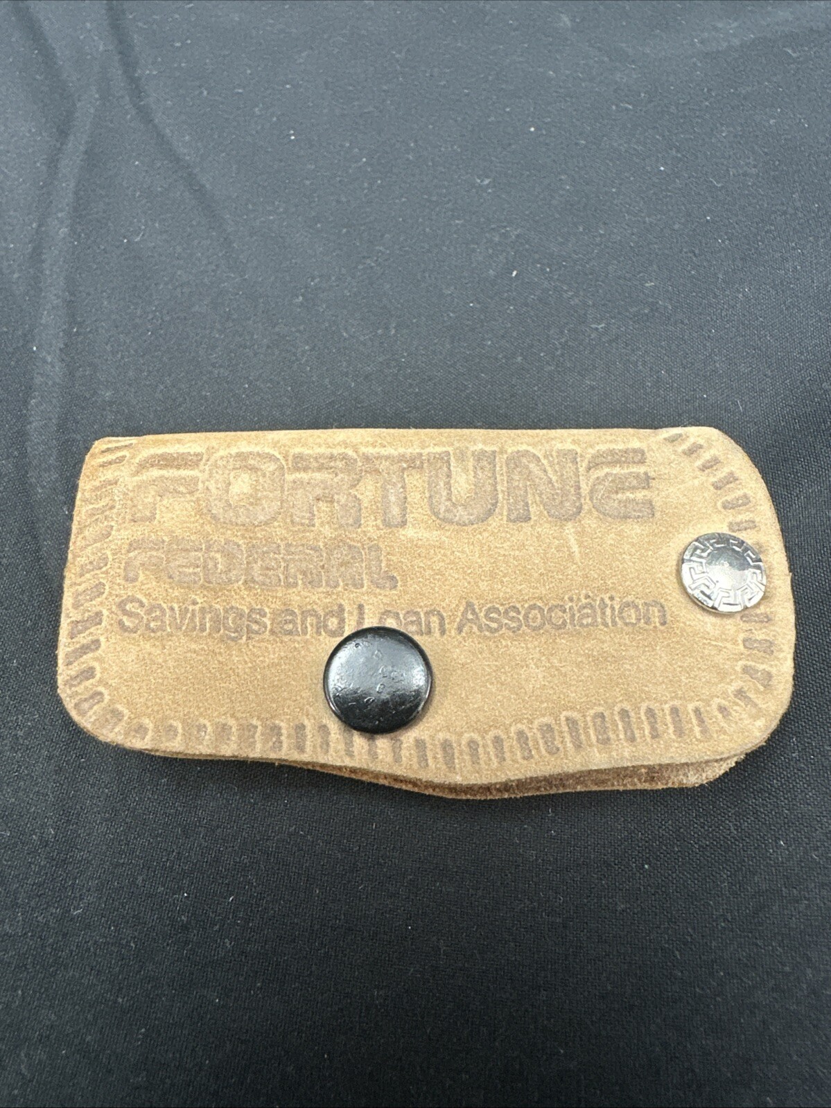 Fortune Federal Savings & Loan Leather Key Holder