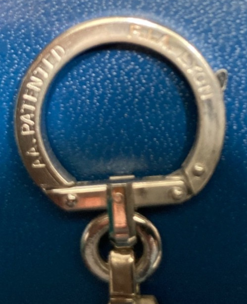 1975 Prudential Insurance 100th Anniversary Sterling Silver Keychain With Box