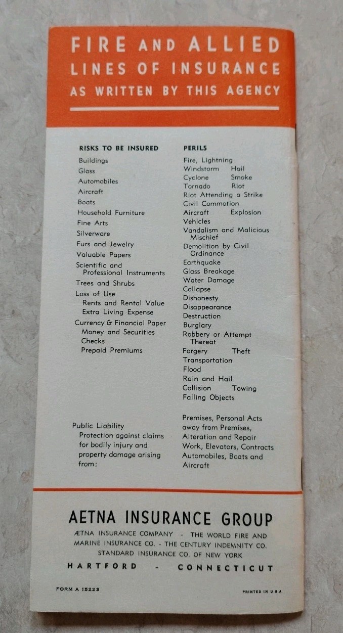 Vintage Household Inventory, Lawn Maintenance and Common Sense Travelers Expense