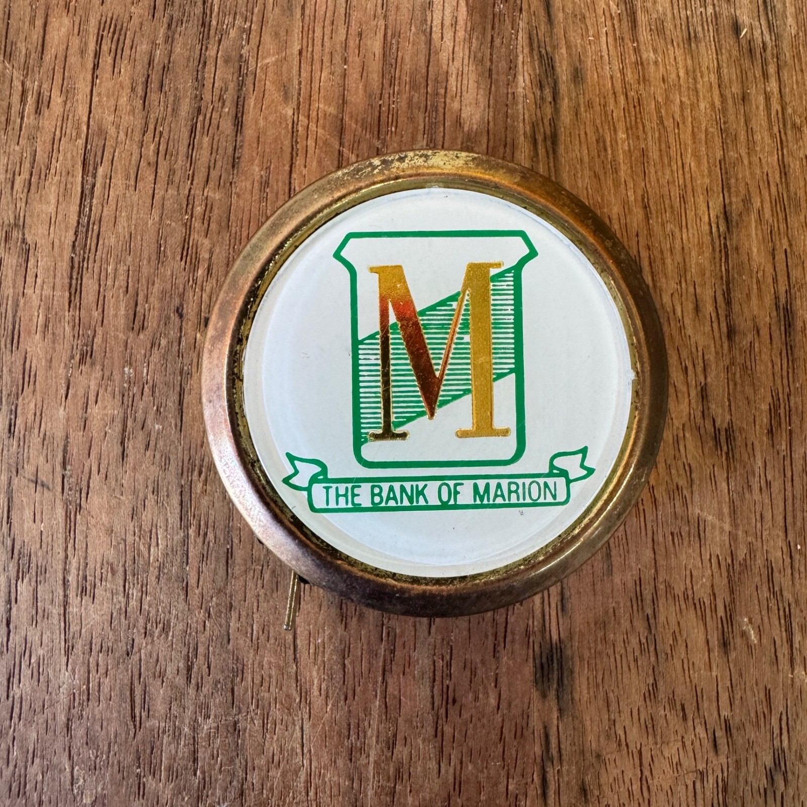 Vintage The Bank of Marion Advertising Tape Measure HIT USA Collectible Novelty