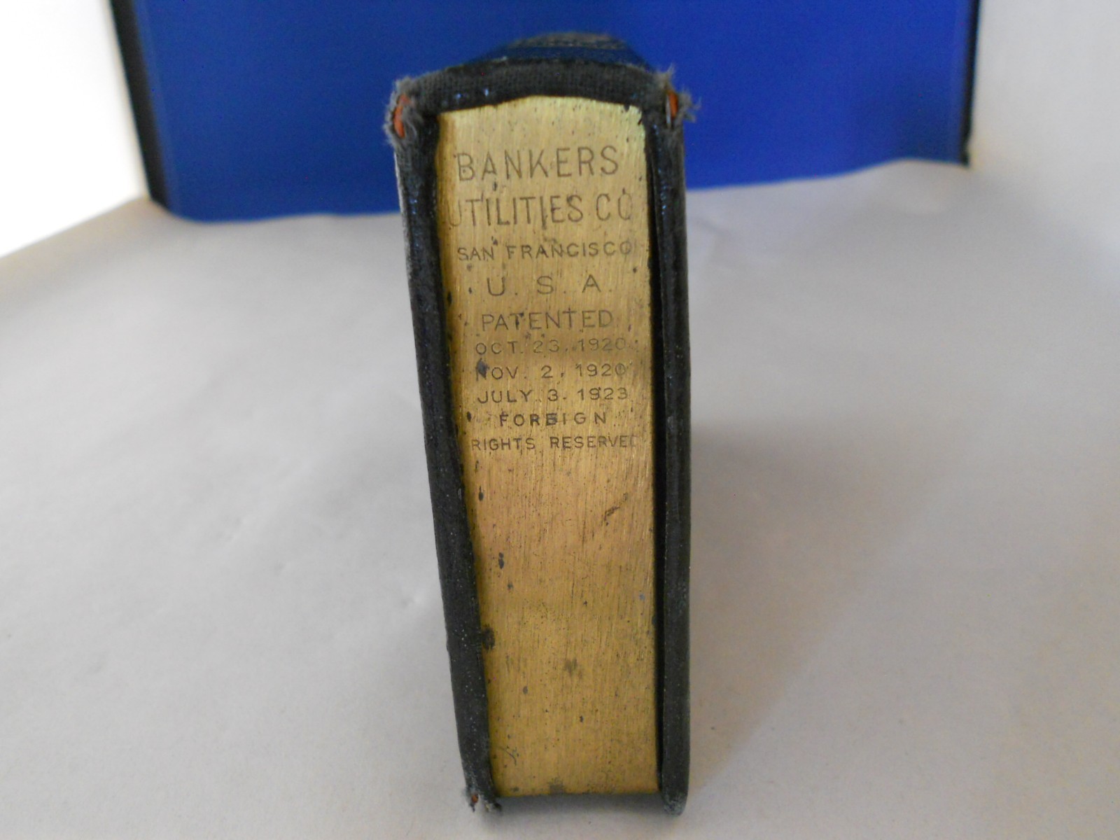 Antique Book Bank American Trust Co Warrensburg Missouri MO Has Key