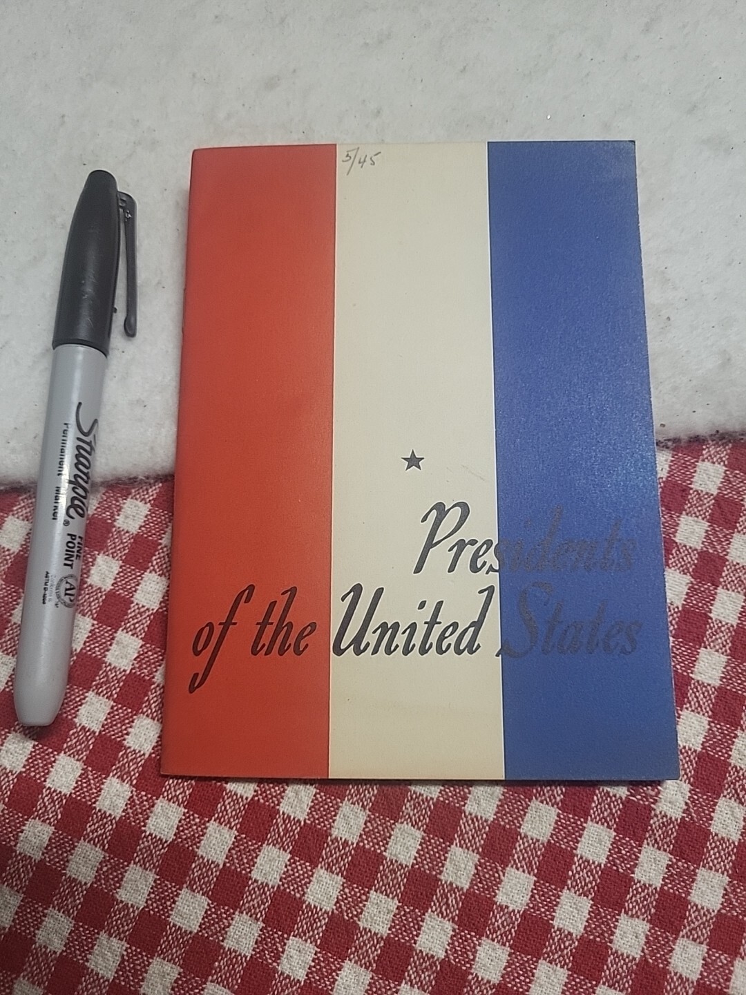 1937 John Hancock Advertising Book Presidents of the United States
