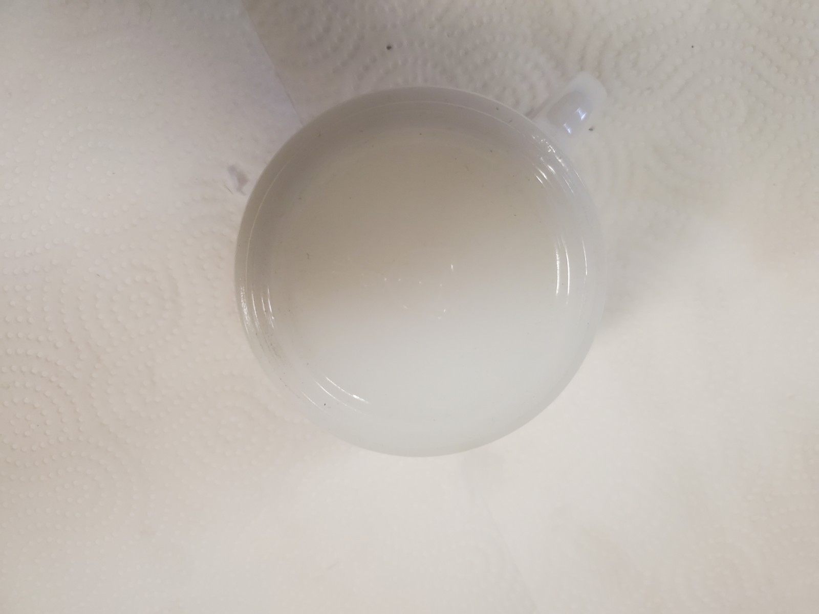 White Glass Coffee Mug Aredale State Bank Aredale Iowa 50th Anniversary 1977