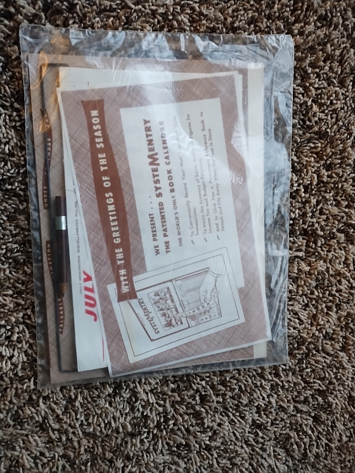 Vtg 1973 Farmers Savings Bank Calendar Grundy Center Holland Iowa New in Plastic