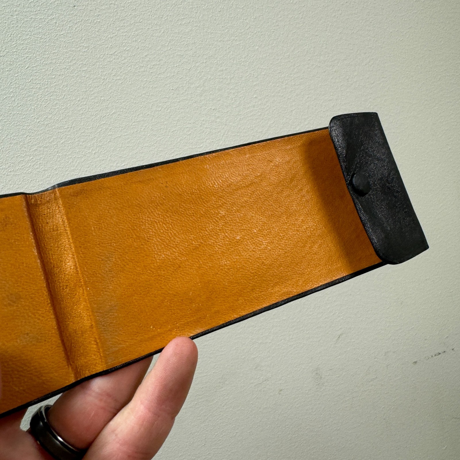 Vintage c.1900s LAUREL STATE BANK Advertising Leather Wallet – Laurel, Montana