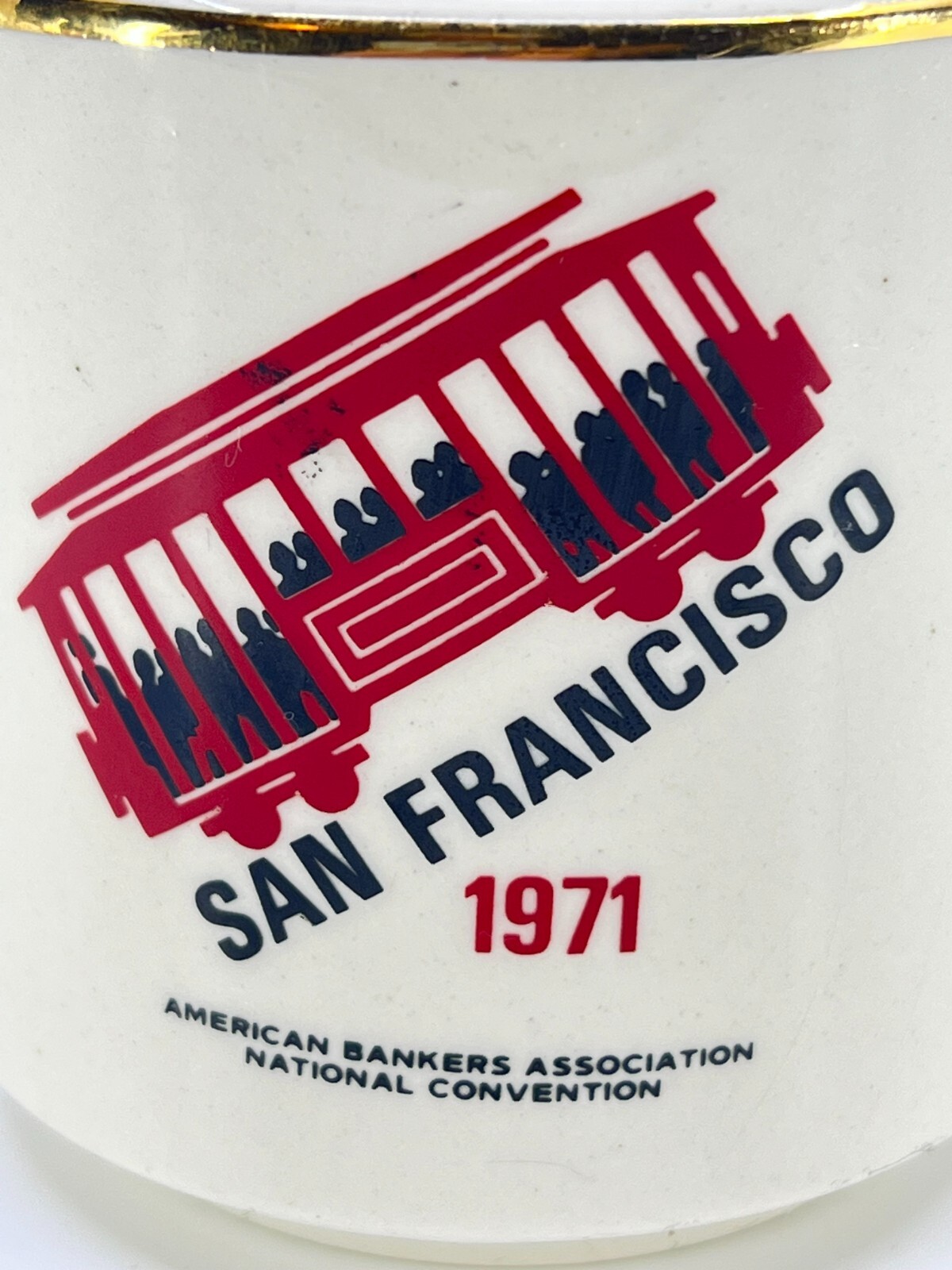 Vintage 1971 American Bankers Assoc Convention San Francisco CA mug Souvenir