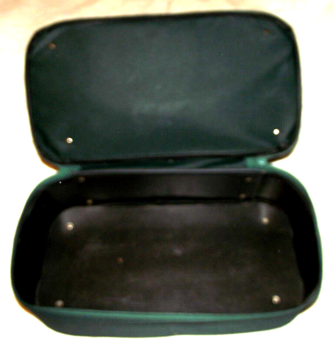 RARE Vintage Nedbank Bank South Africa Two Compartment Carrying Bag Green Canvas