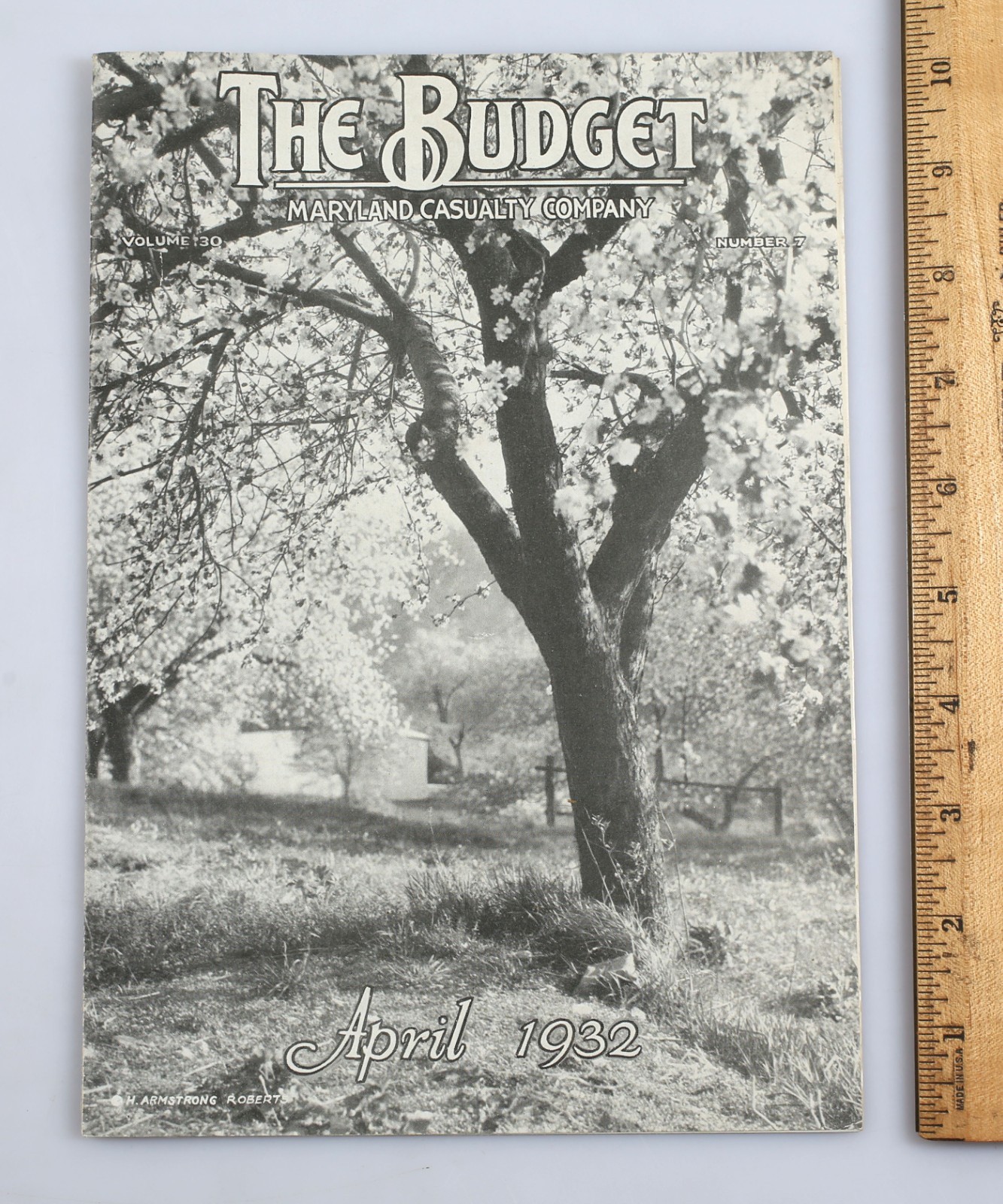 Vintage 1932 Maryland Casualty Insurance Co. Magazine The Budget