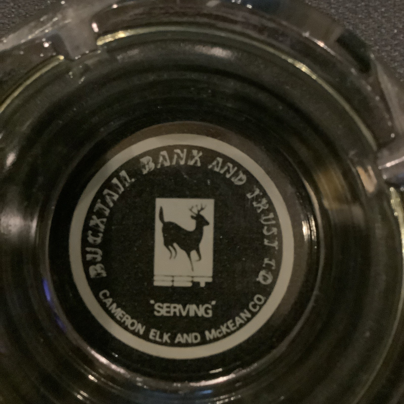 Vintage Bucktail Bank And Trust Cameron Elk & McKean Co. Ashtray Pennsylvania