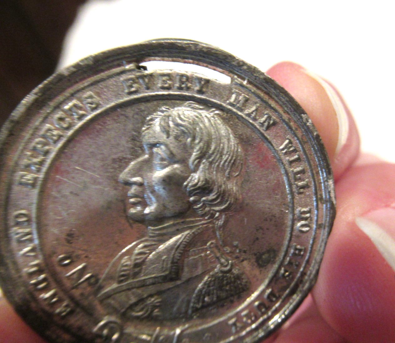 Shipwrecked Fishermen and Mariners Society member coin, 1885