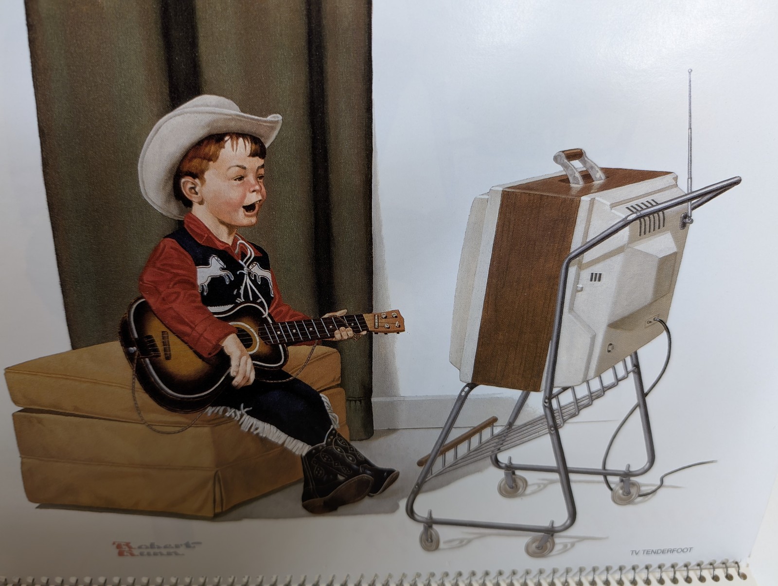 1993 Iowa Savings Bank Golden Times Norman Rockwell Calendar Dike New Hartford
