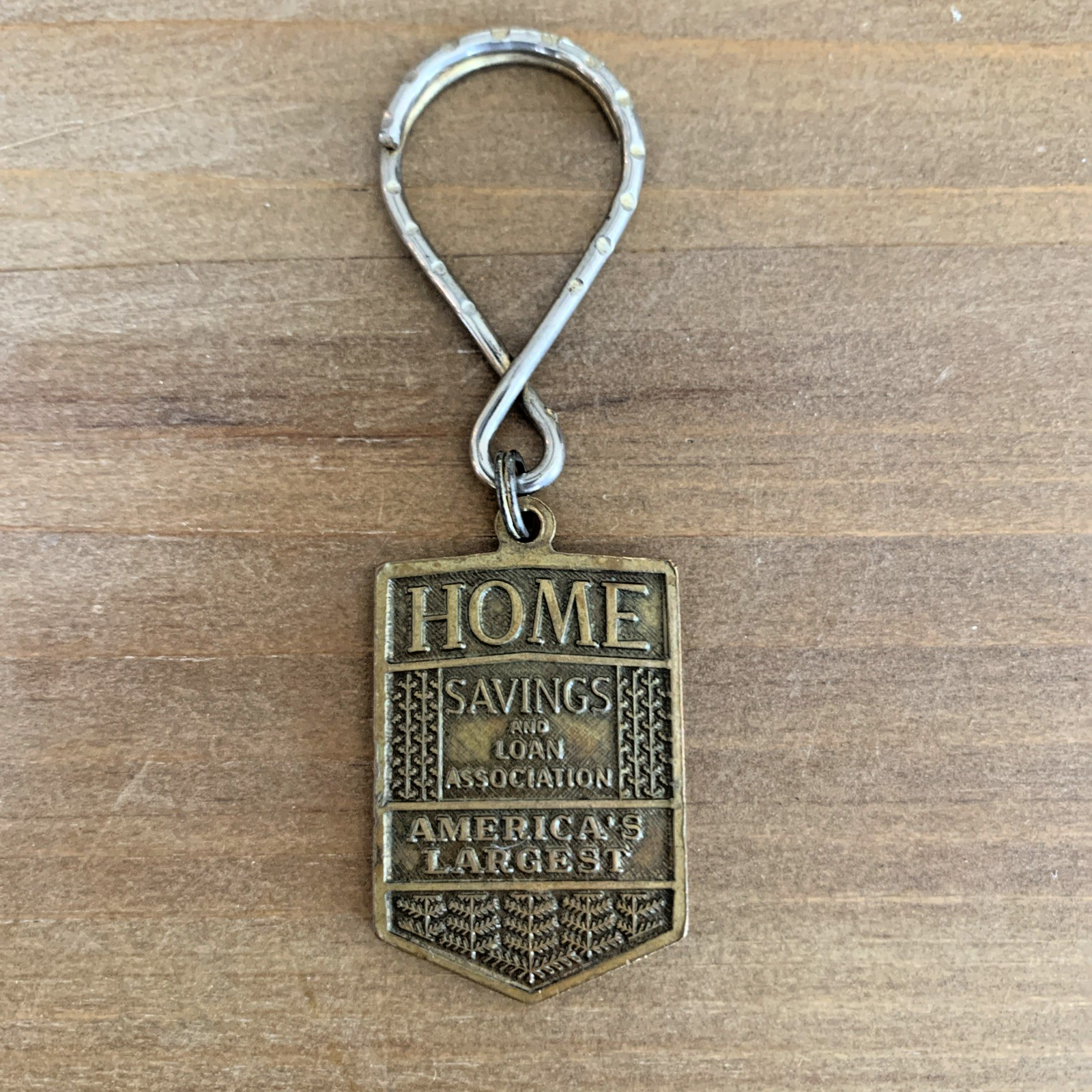 Vintage Home Savings and Loan Key Chain AMERICAS LARGEST