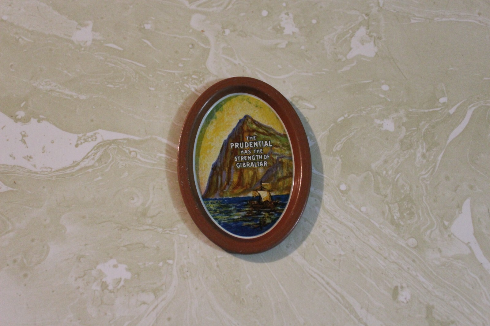 VINTAGE THE PRUDENTIAL HAS THE STRENGTH OF GIBRALTAR SMALL TIP TRAY