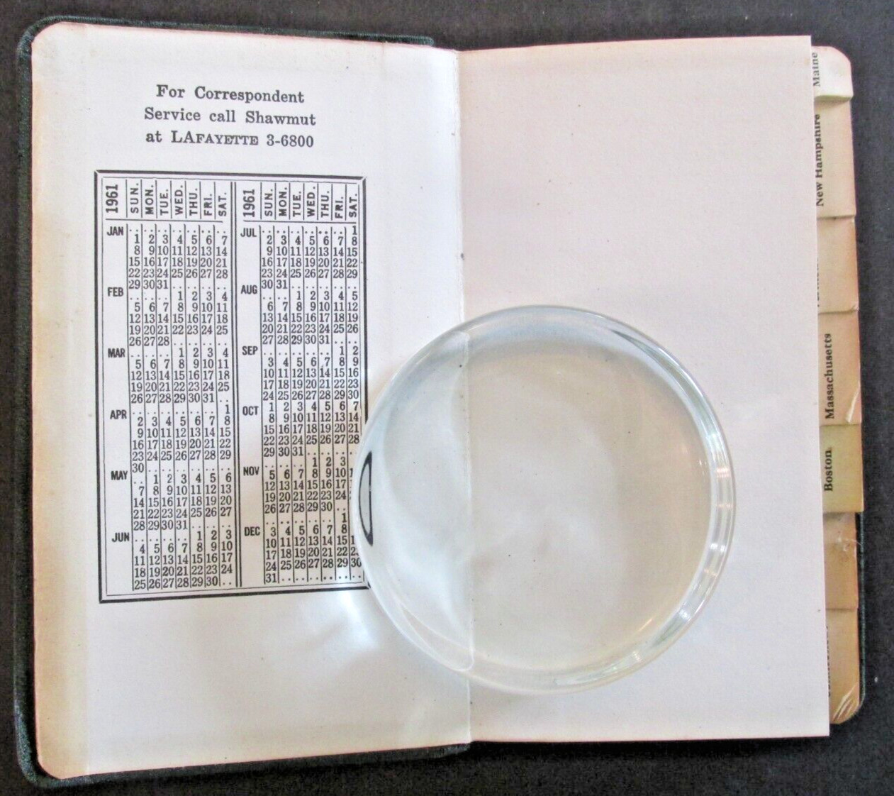 VTG 1961 Bank Directory of New England National Shawmut Bank Boston Mass 413 pgs