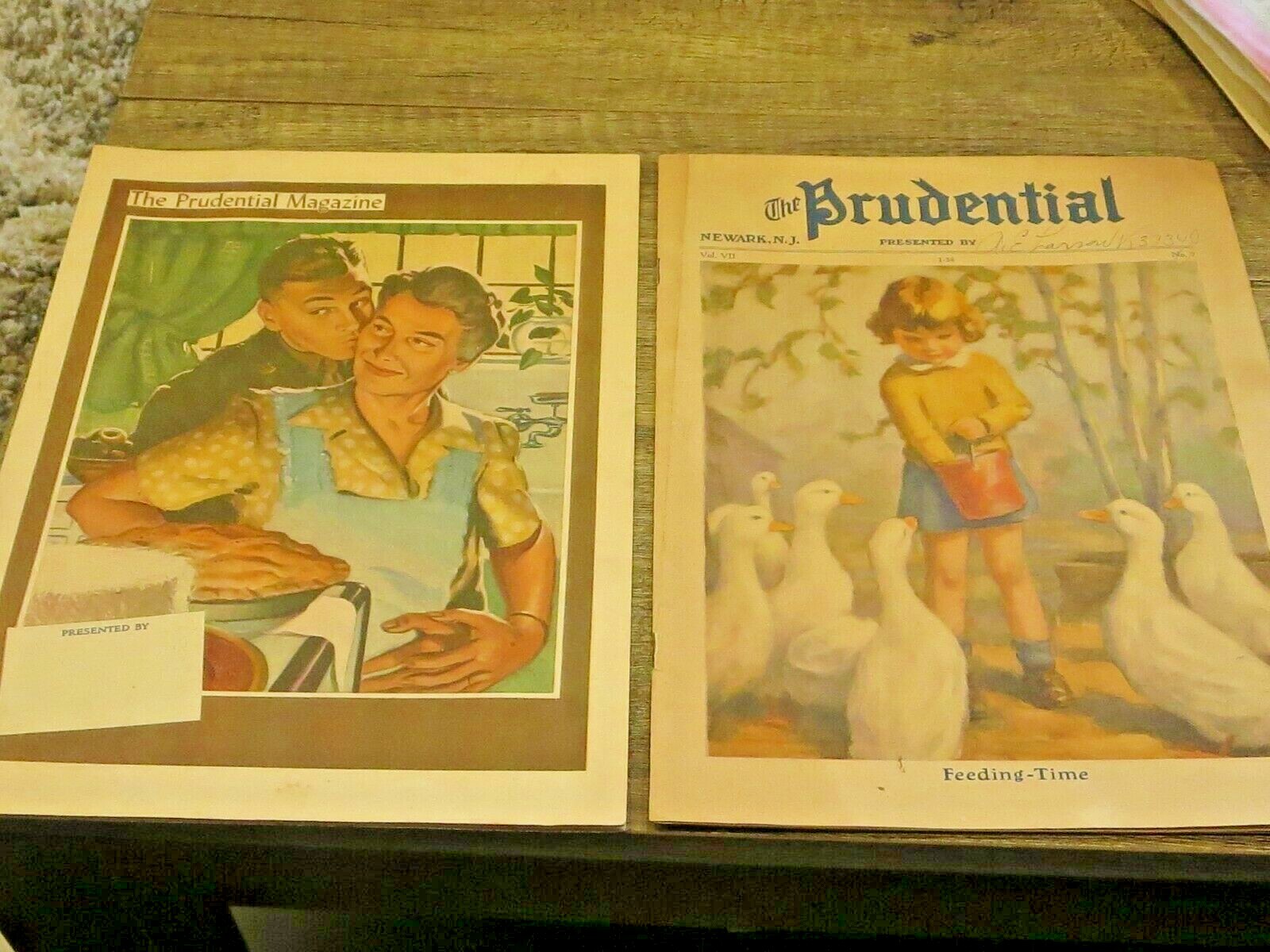 Prudential Insurance- The Prudential Magazine January 1934 and March 1942