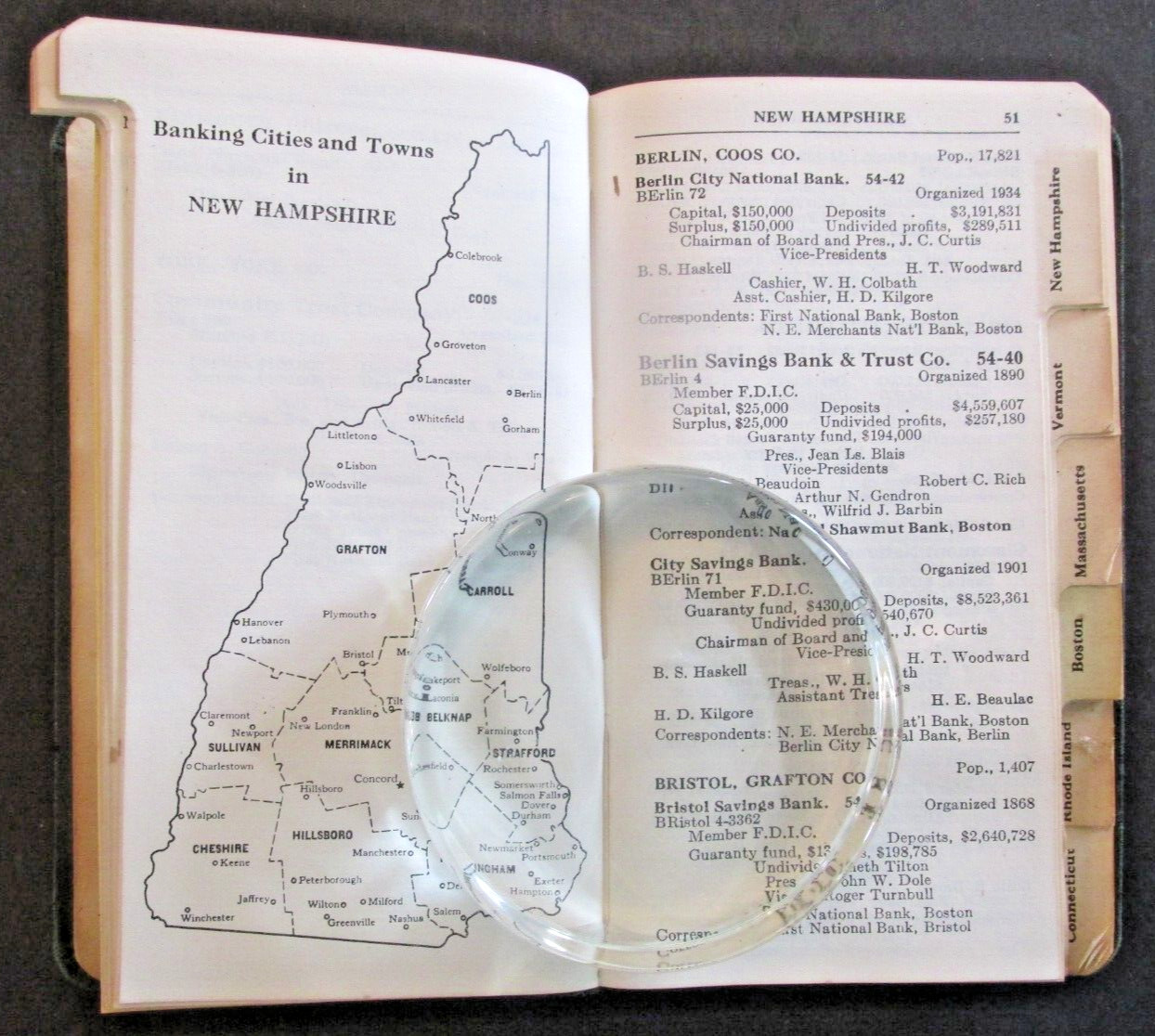 VTG 1961 Bank Directory of New England National Shawmut Bank Boston Mass 413 pgs