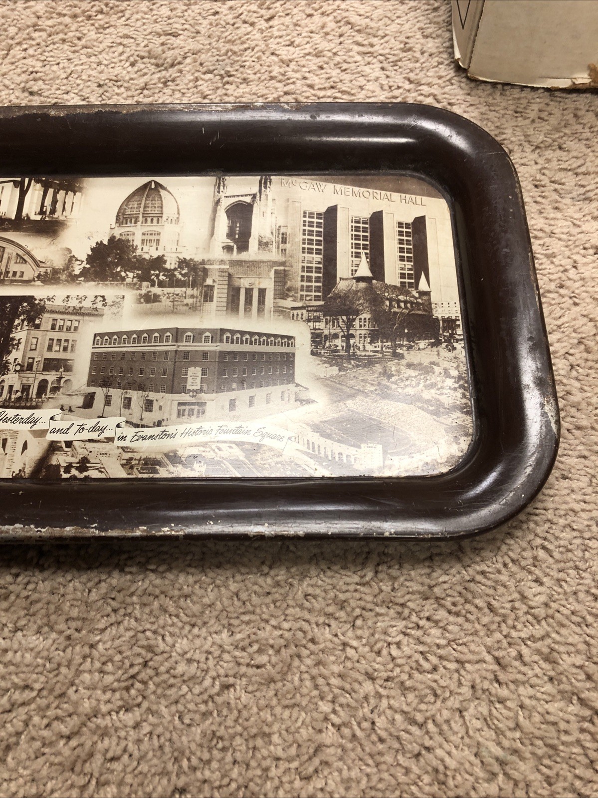 First National Bank & Trust Co. Evanston Illinois 1955 New Building Com. Tray