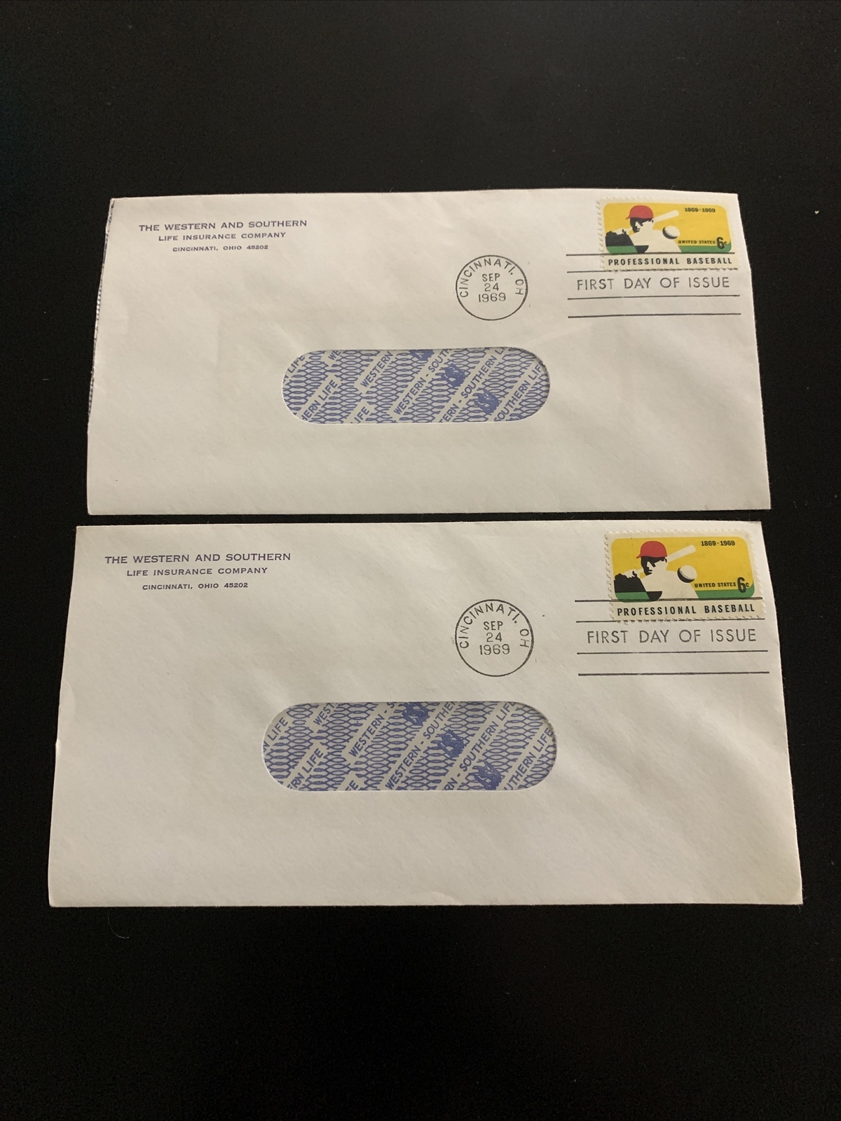 Lot Of 2 – Western And Southern Life Insurance Company Cincinnati Ohio Envelopes