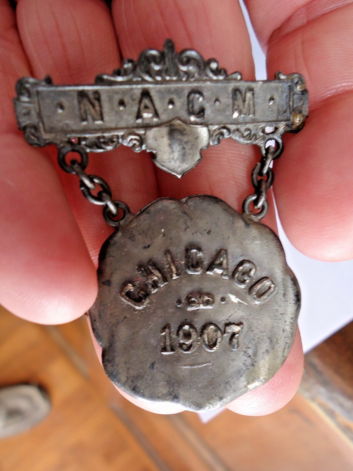 National Association of Credit Men Antique badge / Medal Chicago 1907