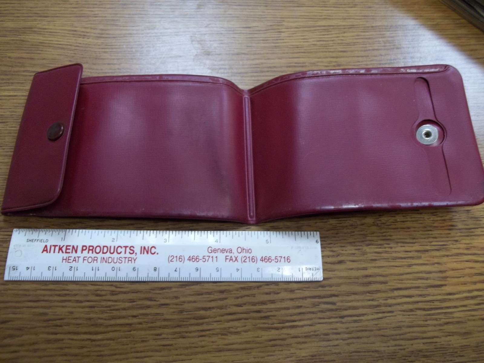 VINTAGE MONEY HOLDER WALLET CHECK COVER FIRST NATIONAL BANK BARNARD KANSAS KS