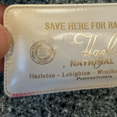 Hazleton National Bank Rain Poncho PA Bank Memorabilia 1950s/60s Luzerne Co.