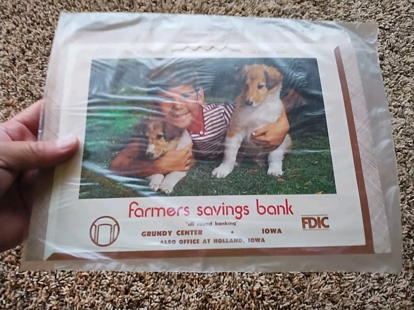 Vtg 1973 Farmers Savings Bank Calendar Grundy Center Holland Iowa New in Plastic