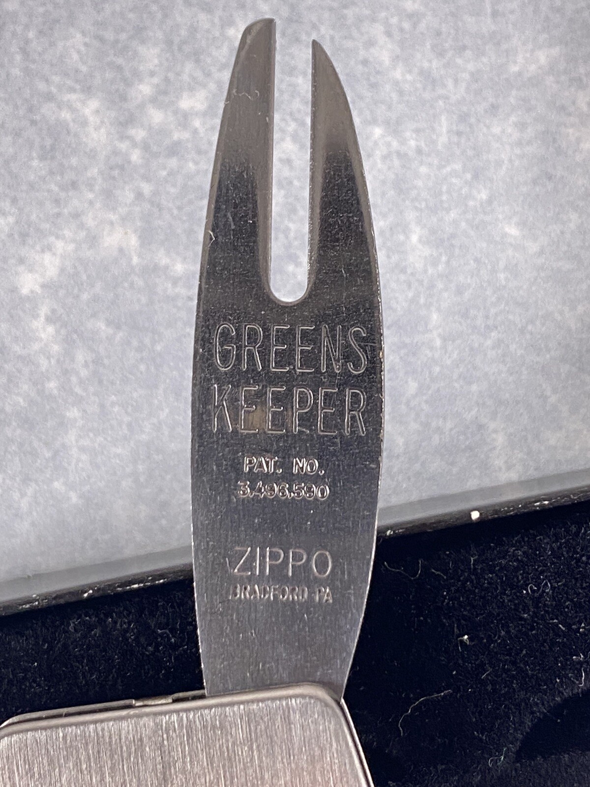 NOS Hartford Fire insurance Zippo Greenskeeper golfing buddy