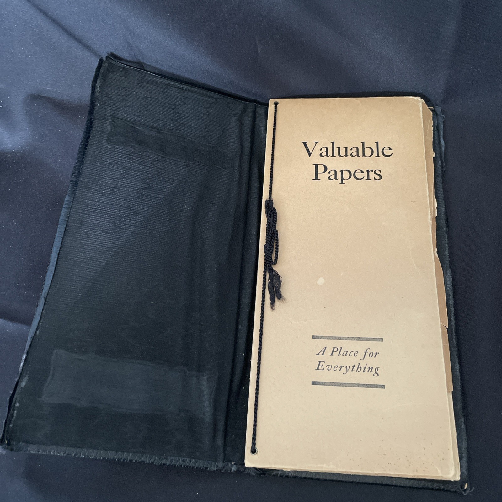 Vintage German National Bank, Beloit, Kansas, Valuable Papers Leathette Folder