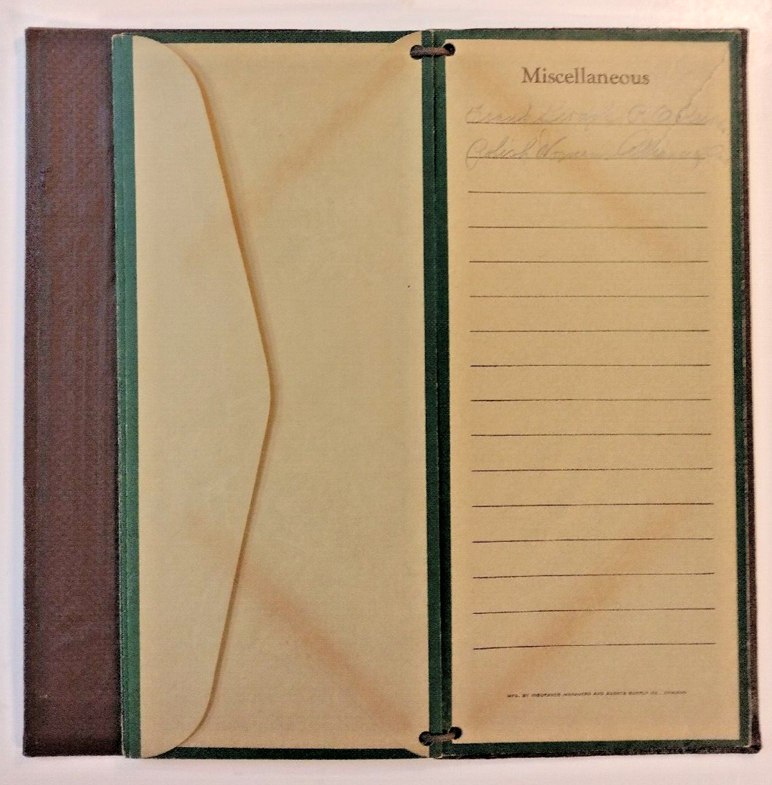 Vintage Prudential Insurance Valuable Papers Leather Folder Wallet Tooled