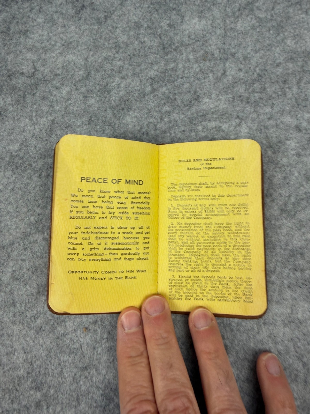 Vintage 1950s Farmers Banking and Trust Co Savings Account Deposit Book Maryland